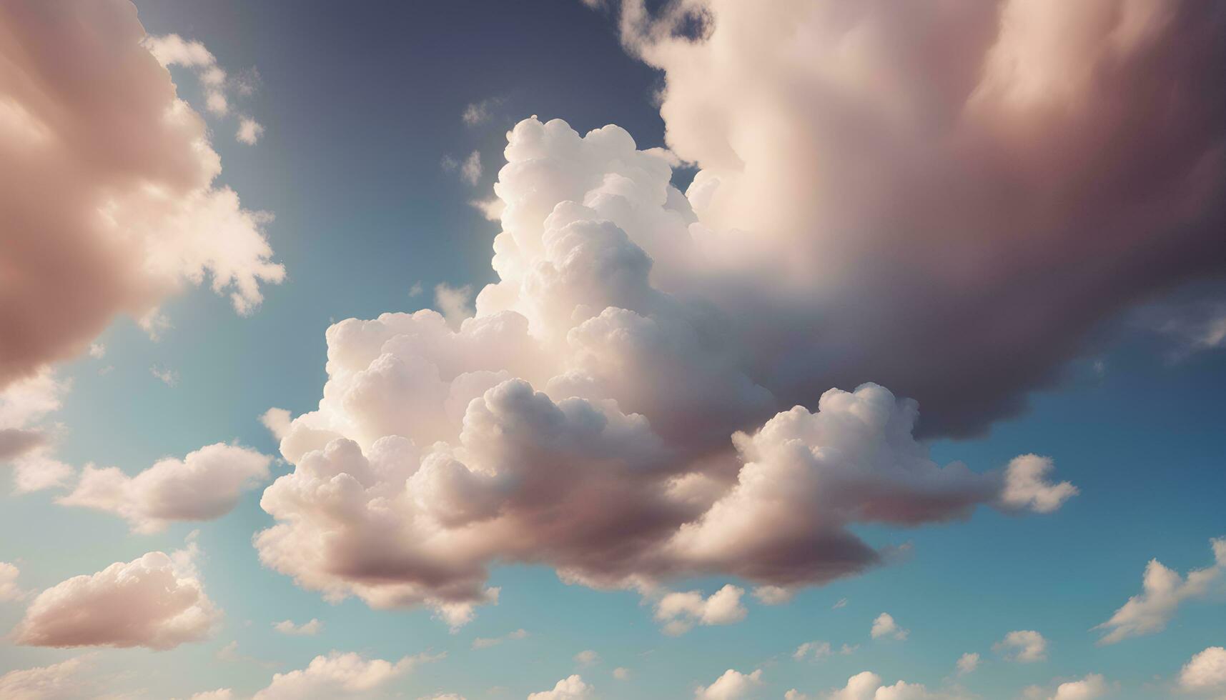 AI generated clouds in the sky photo