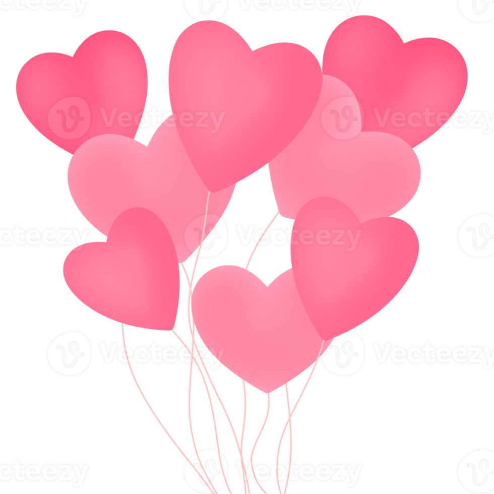 cuore icona impostare, rosa, trasparente png