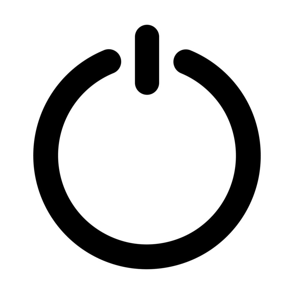 Power icon flat style isolated on background. symbol for your web site design logo, app, UI.Vector illustration vector