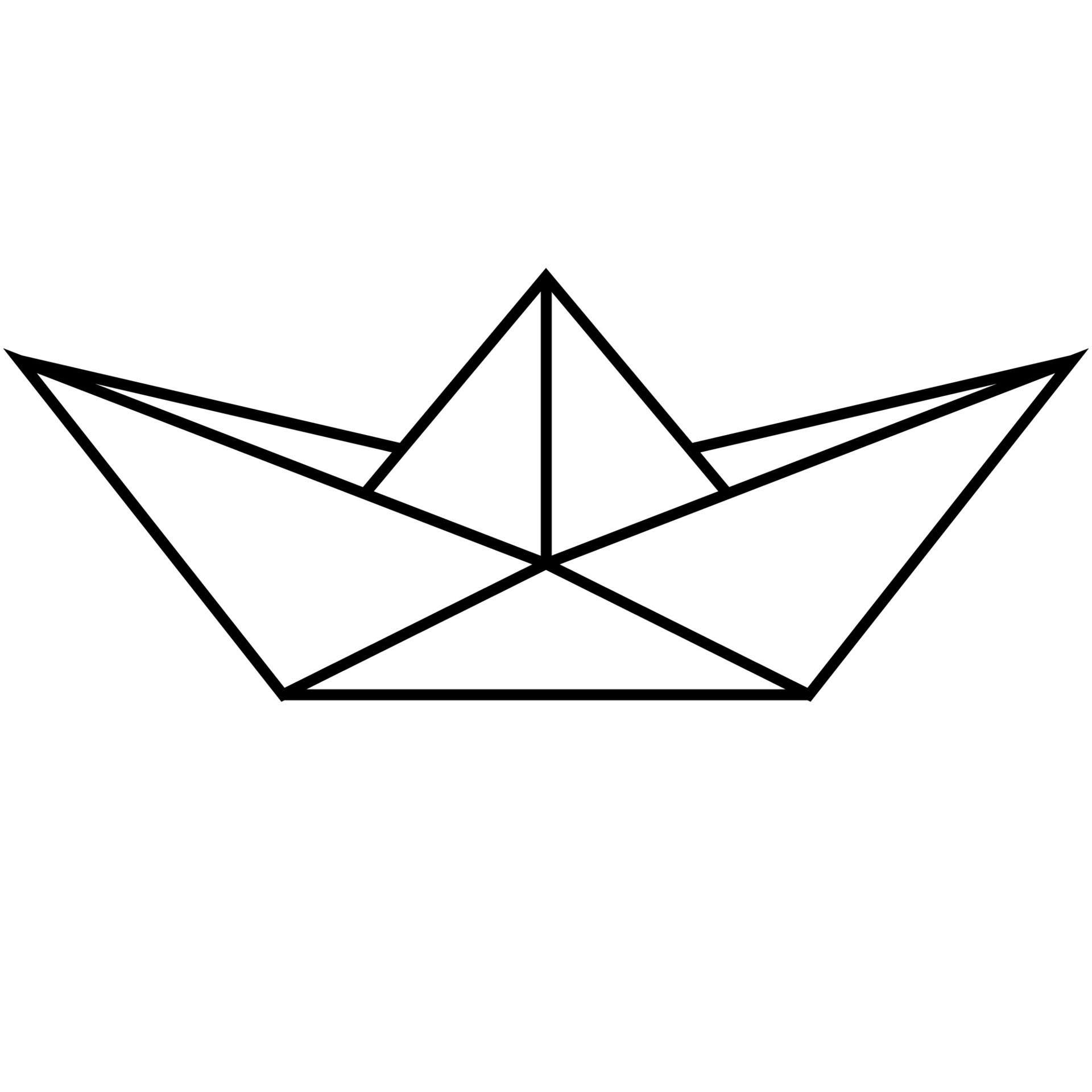 Paper boat, origami paper boat toy, ship sea play 36750429 Vector Art