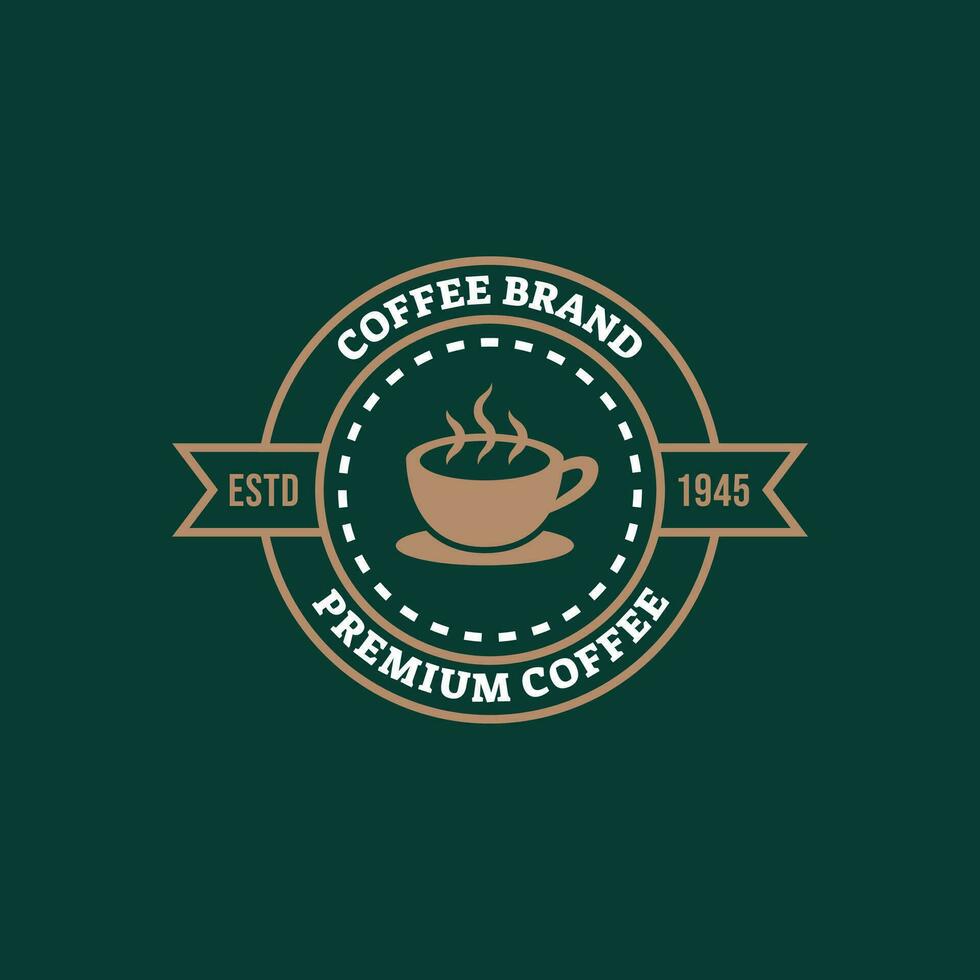 Coffee logo, suitable for coffee shop logo or product brand identity. vector