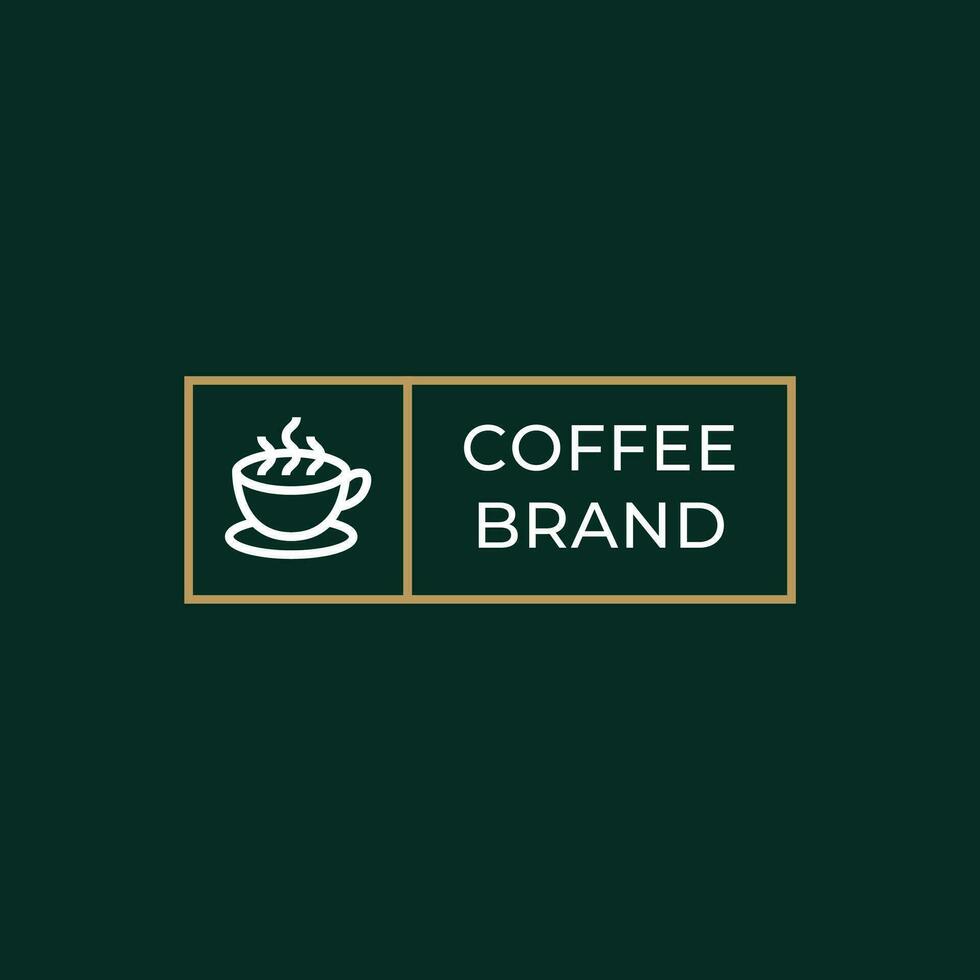 café logo, adecuado para café tienda logo o producto marca identidad. vector