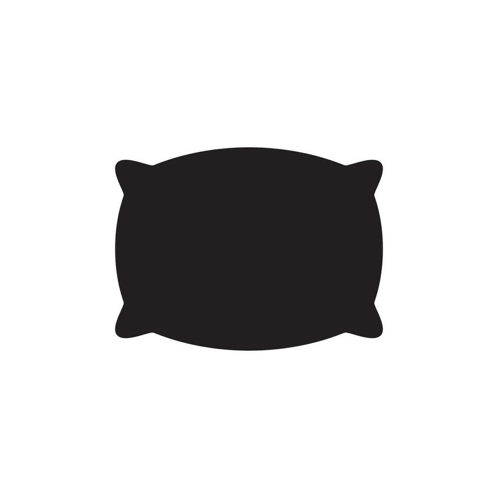 Pillow icon, logo isolated on white background vector