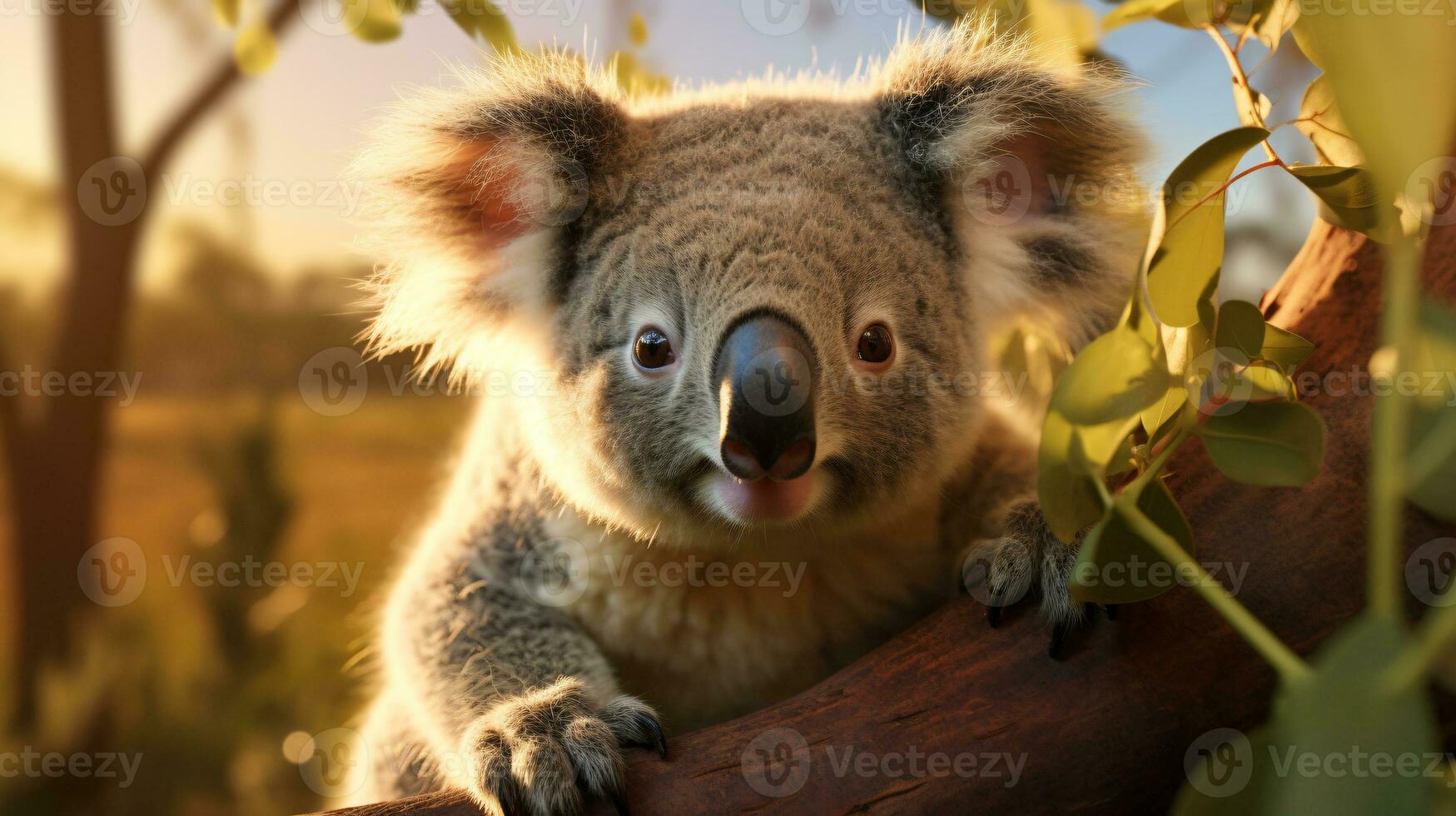 AI generated Portrayal of a Wild Koala photo