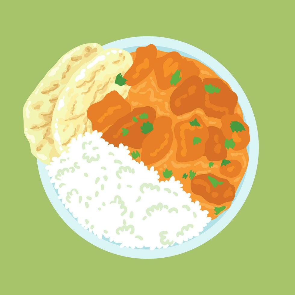 tikka masala vector illustration