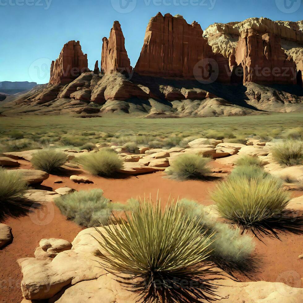 ai generado tranquilo Desierto paisaje foto