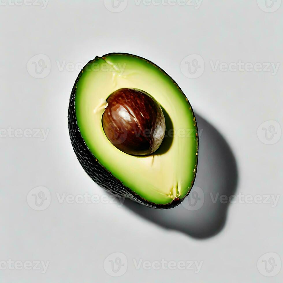 AI generated Elegance Green Minimalist Avocado photo
