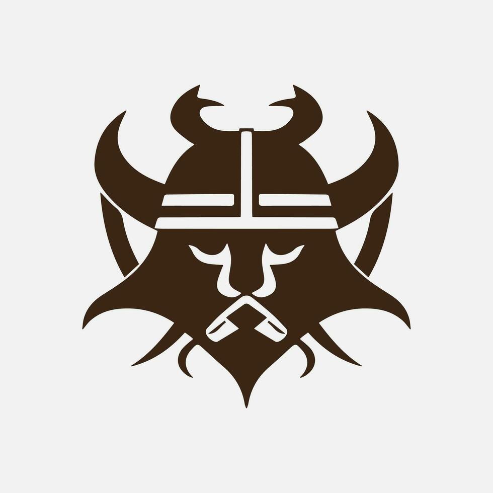 Viking logo design vector template