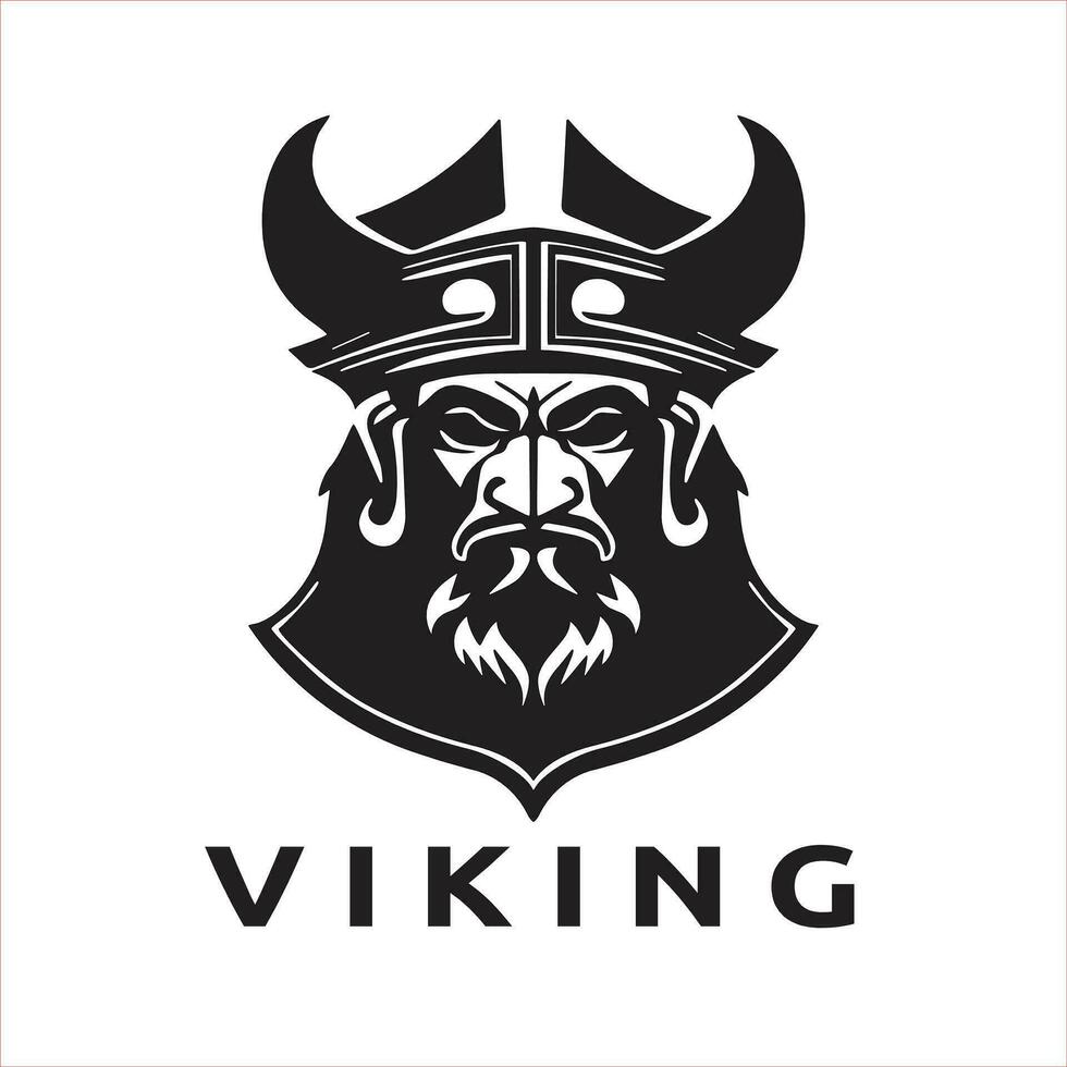 Viking logo design vector template