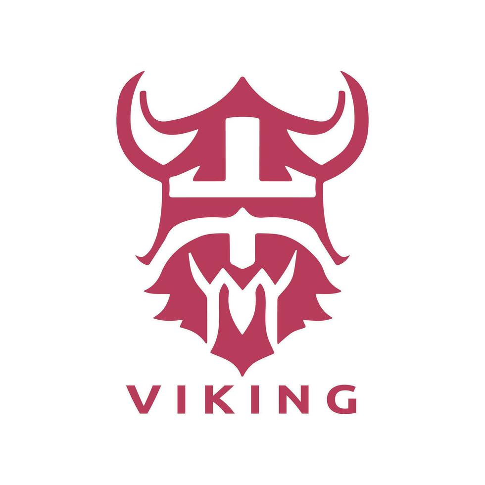 vikingo logo diseño vector modelo