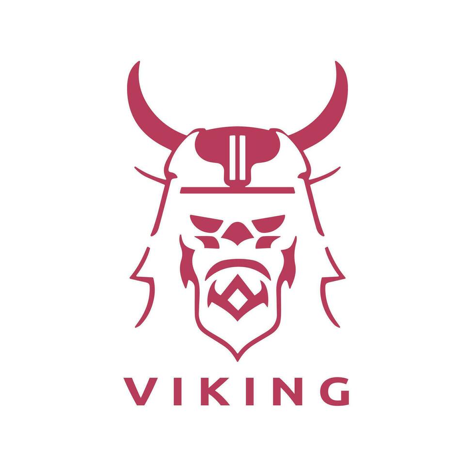 Viking logo design vector template