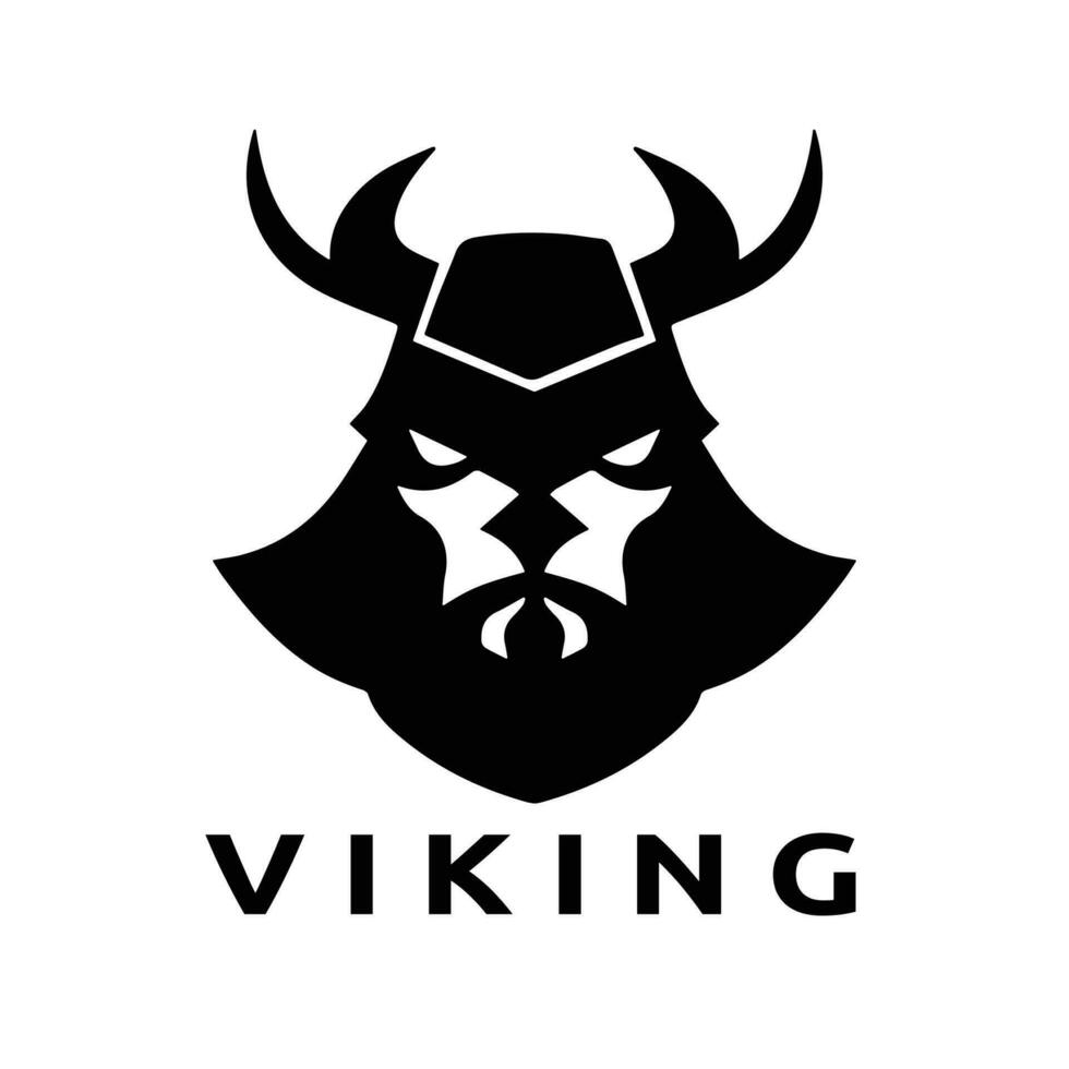 vikingo logo diseño vector modelo