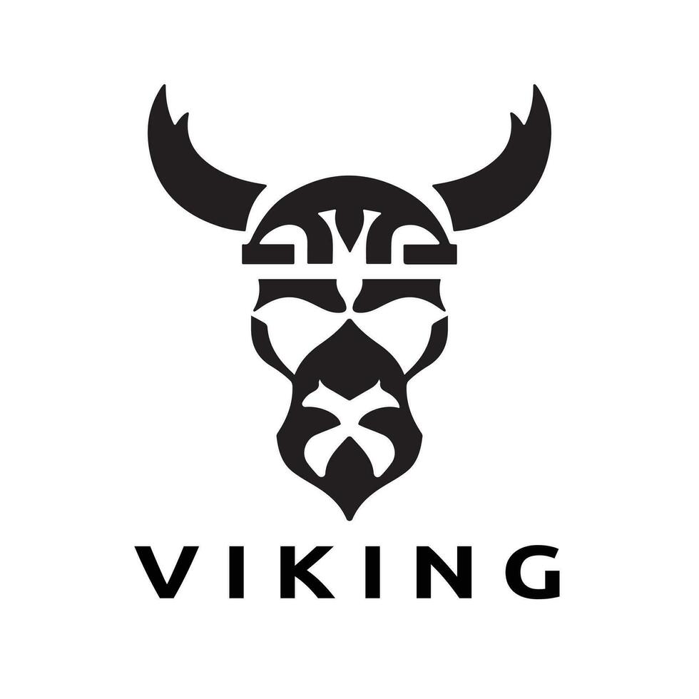 vikingo logo diseño vector modelo