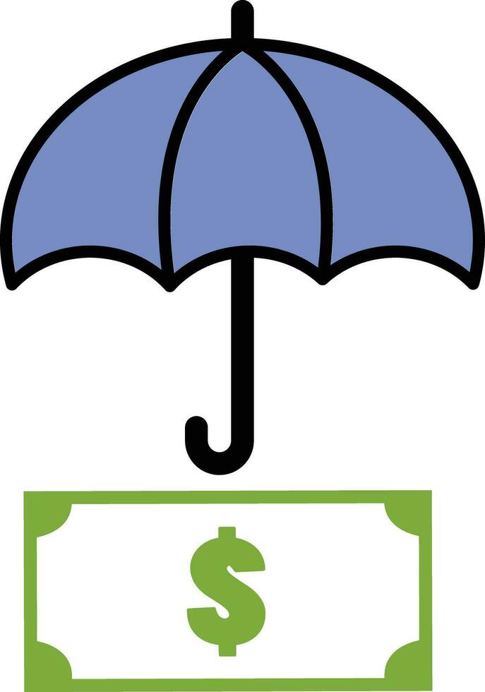 Financial Reinsurance icon. Financial protections sign. Insurances symbol. flat style. vector