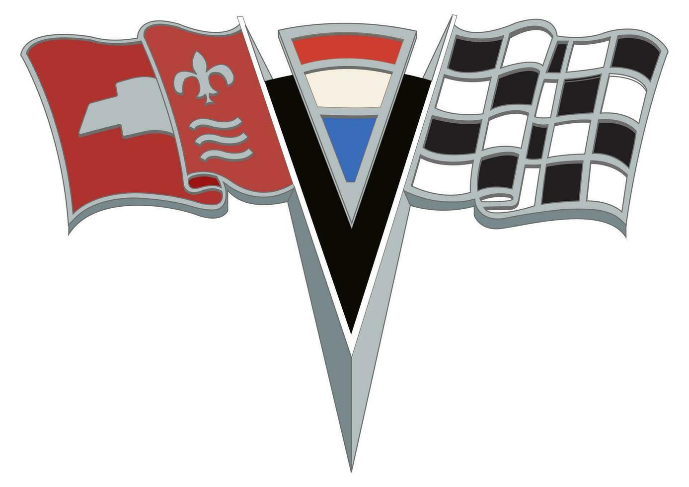 1963 - 1967 Chevrolet Corvette car logo vector