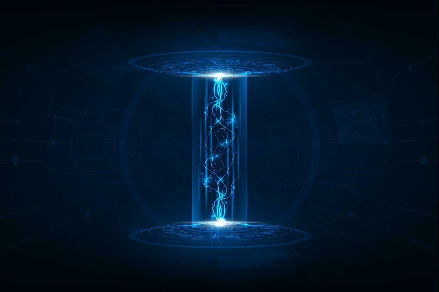 Vector Hi-tech computer digital technology communication concept. Big data visualization.