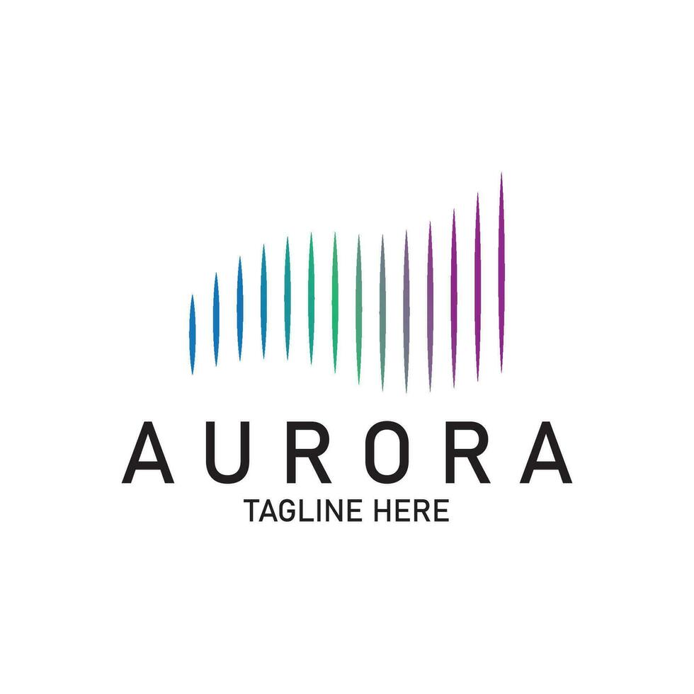 aurora logo  light  sky  astronomy  vector design