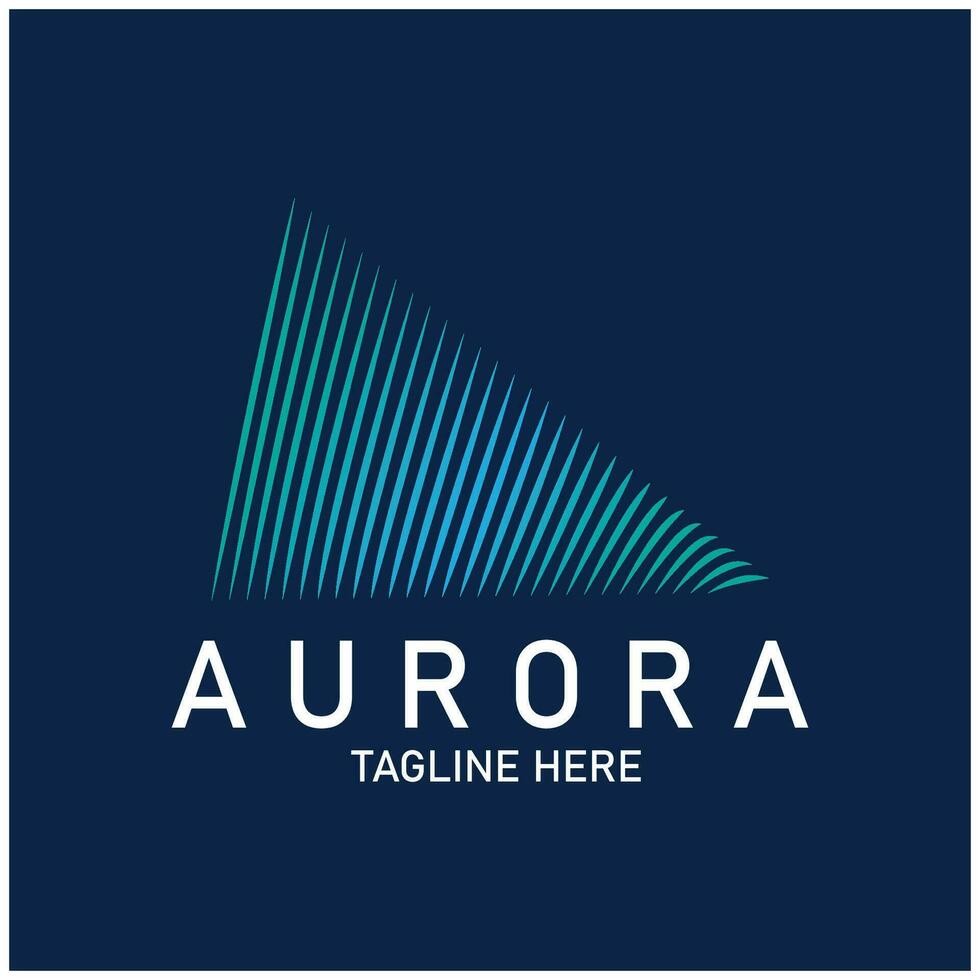 aurora logo  light  sky  astronomy  vector design