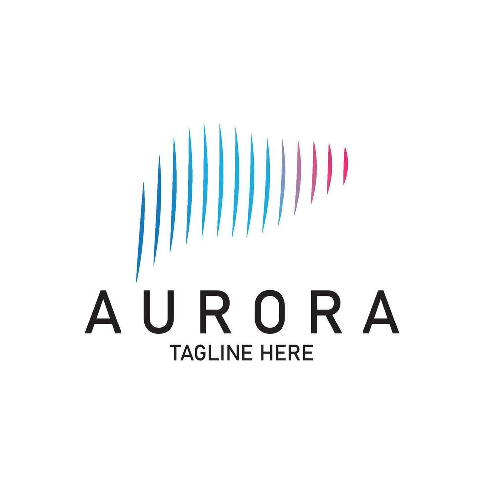 aurora logo  light  sky  astronomy  vector design