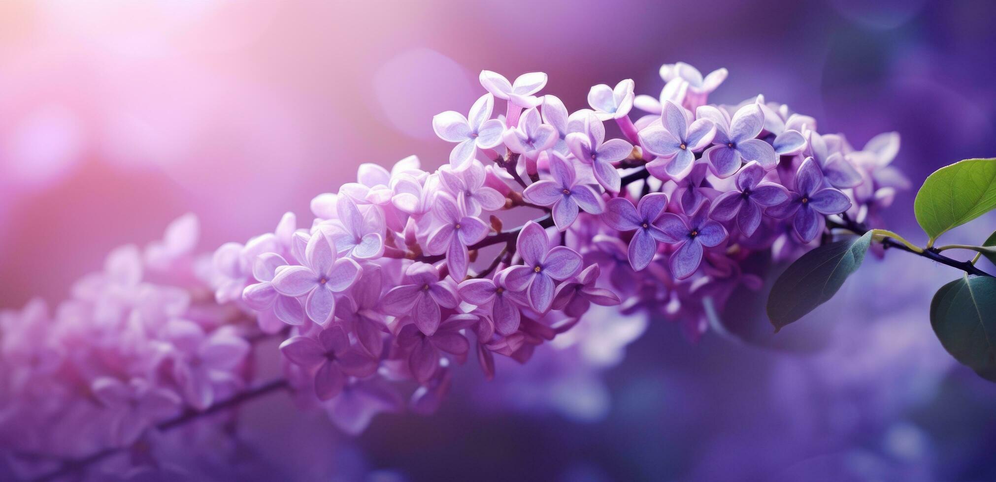 ai generado púrpura lila flor foto