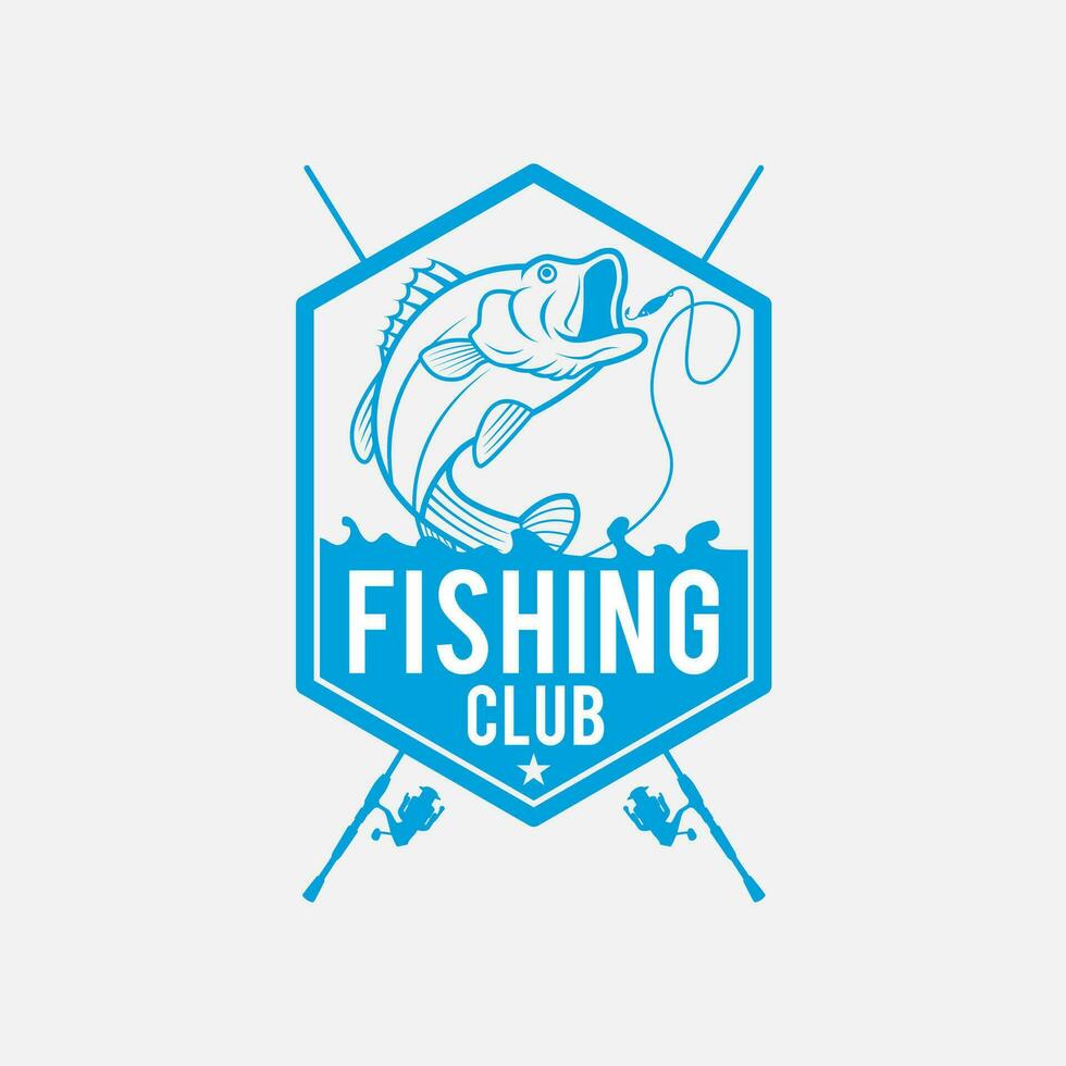 fishes Logo Badge and Sticker vector