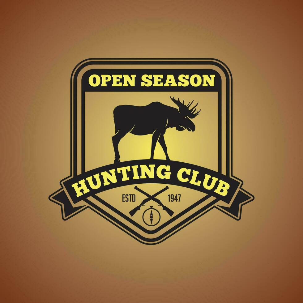 Hunting Logo Badge and Sticker vector