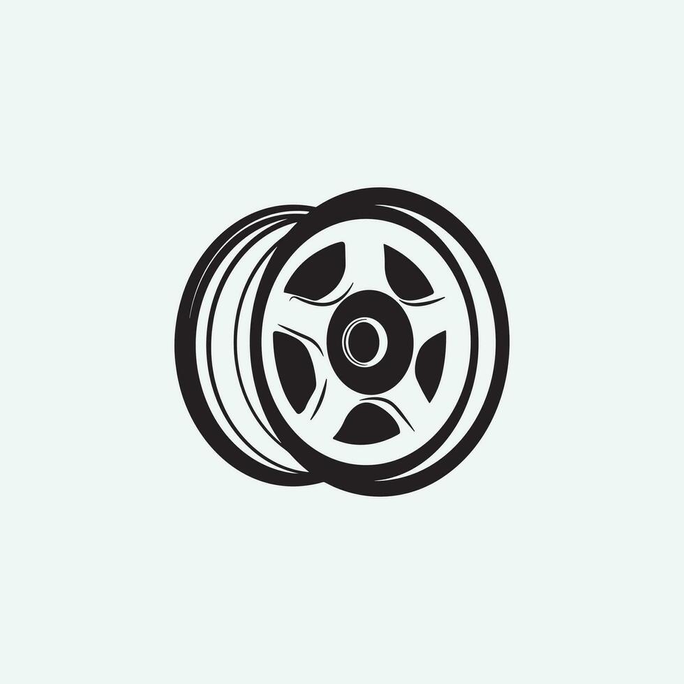 Tire Logo Design. Automotive, Car Showroom, Car Dealer Logo wheel Design vector