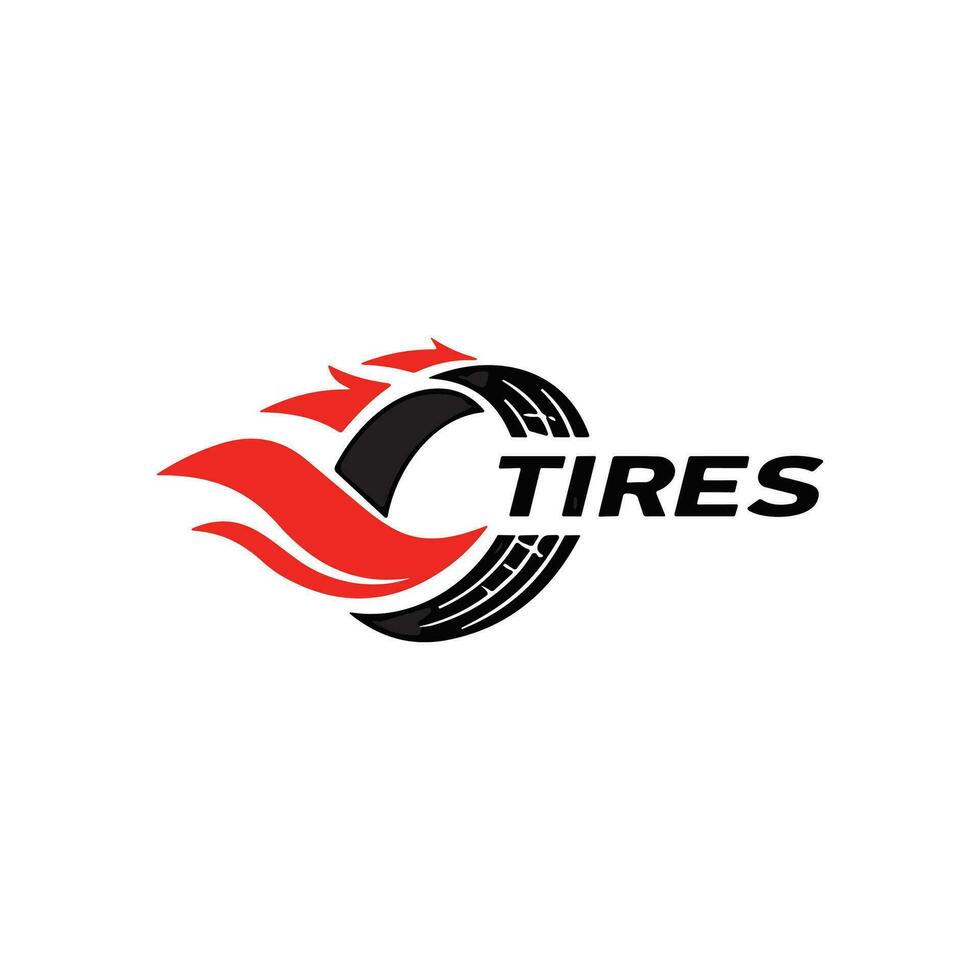 Tire Logo Design. Automotive, Car Showroom, Car Dealer Logo wheel Design vector