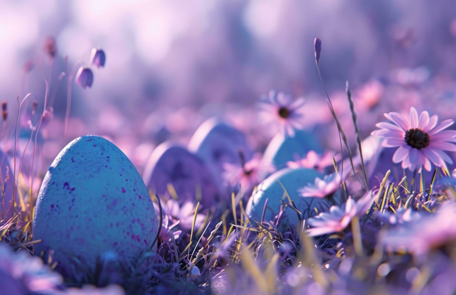 ai generado animado Pascua de Resurrección huevos antecedentes foto