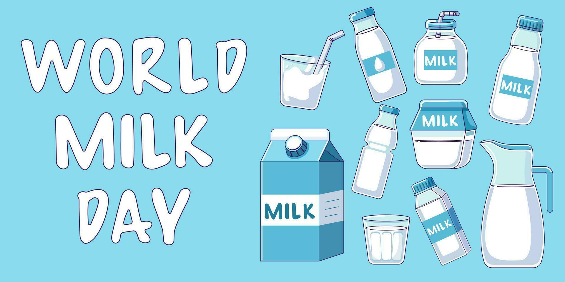 World Milk Day vector