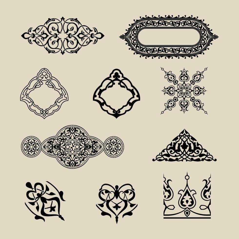 vintage frames. Floral ornament. decorative vector frames and borders