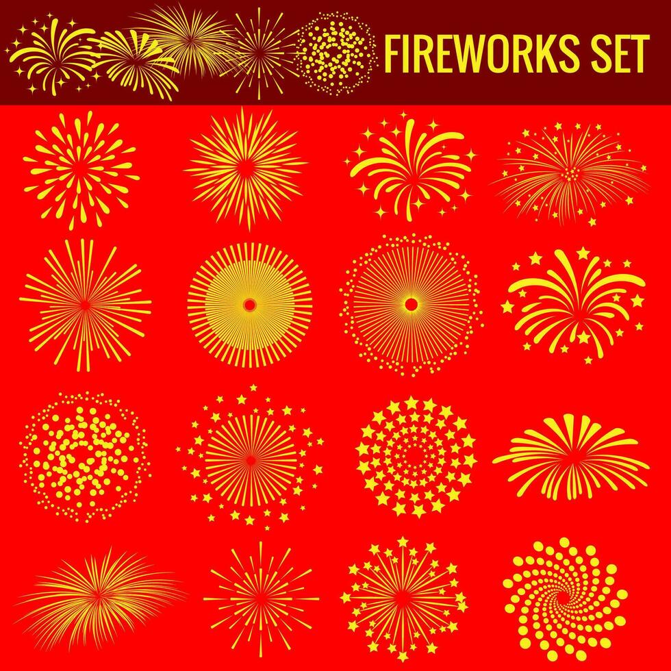 Fireworks for Chinese New Year vector