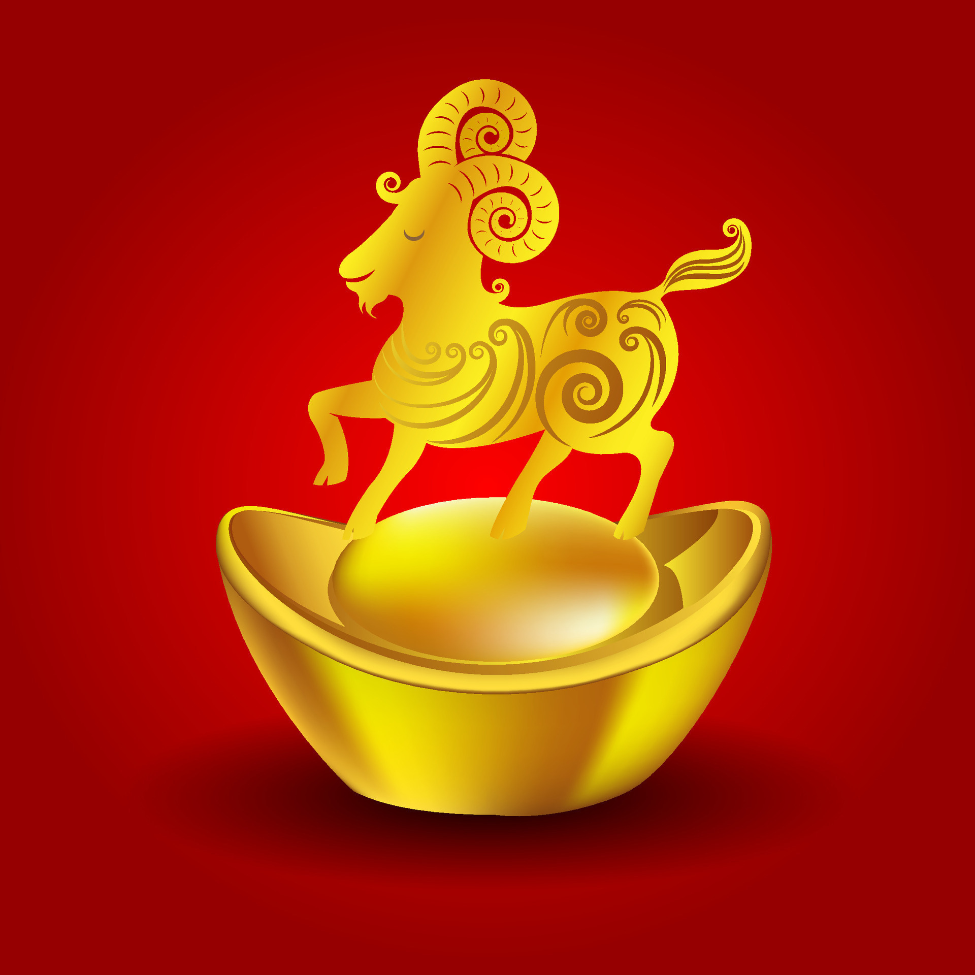 year-of-the-goat-chinese-zodiac-goat-on-red-background-36754137-vector