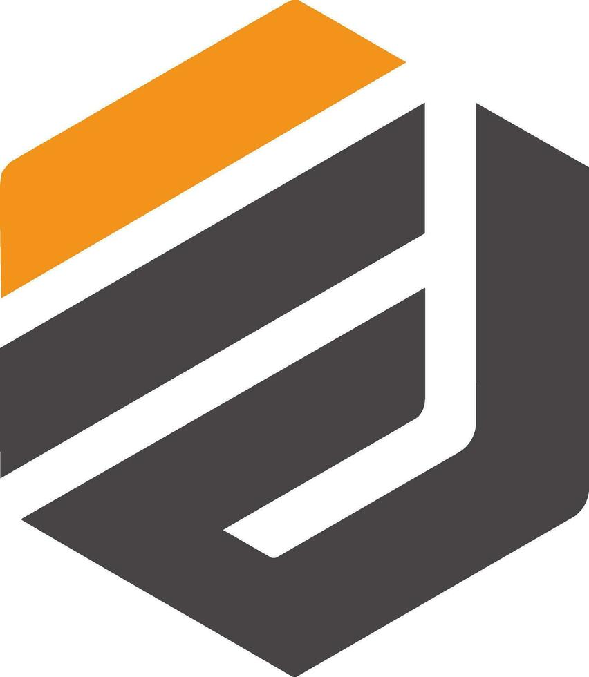 ED Logo Template in a modern minimalist style vector