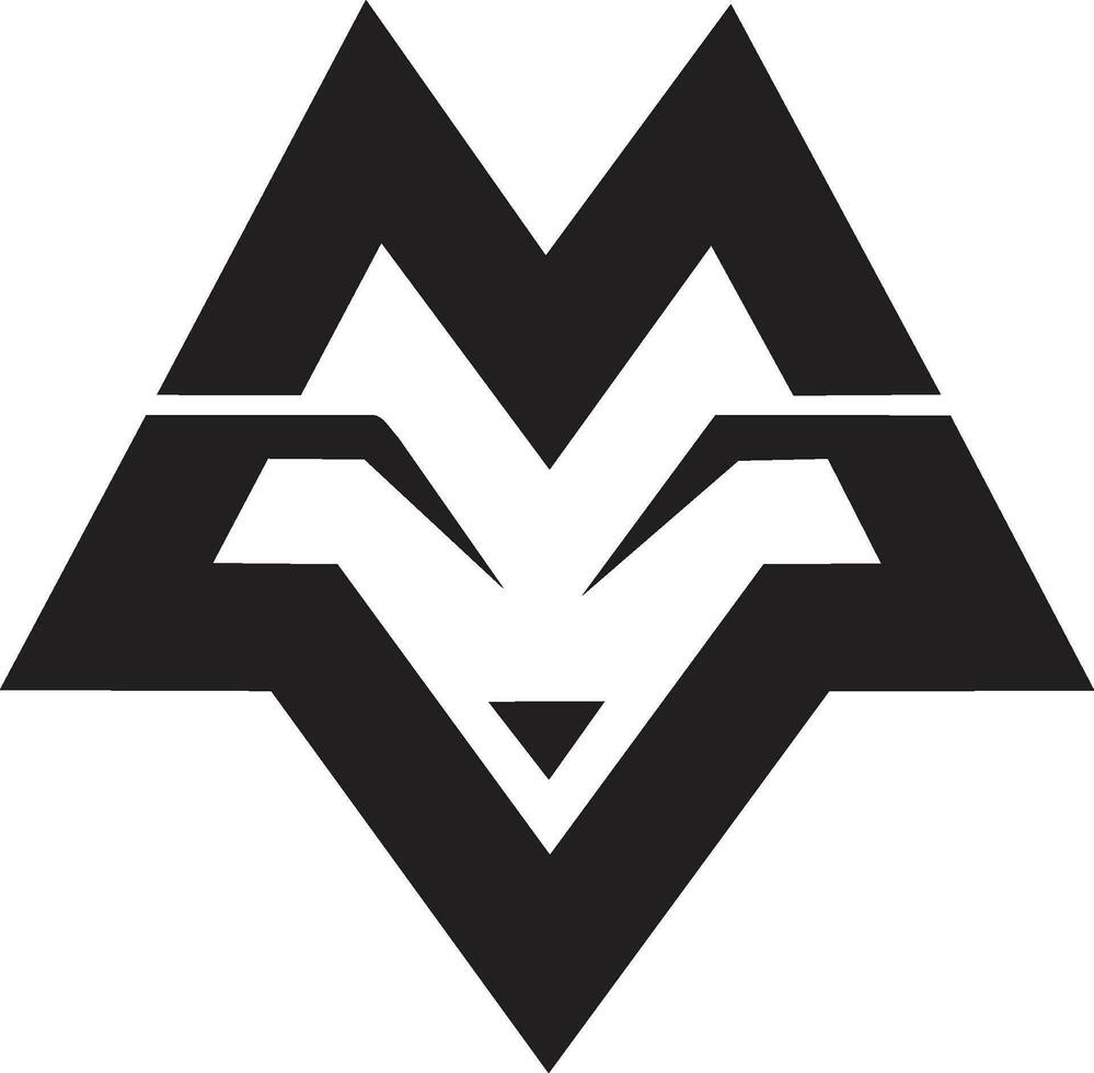 Fox logo Template in a modern minimalist style vector