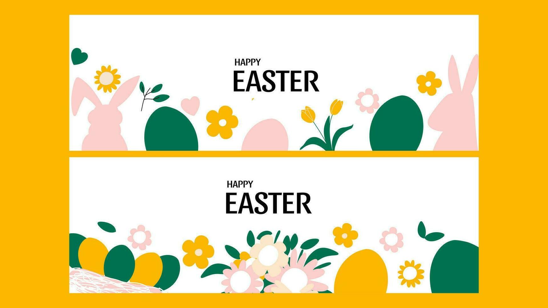 Happy Easter abstract graphic design template. Holiday banner, layout. Spring background. vector