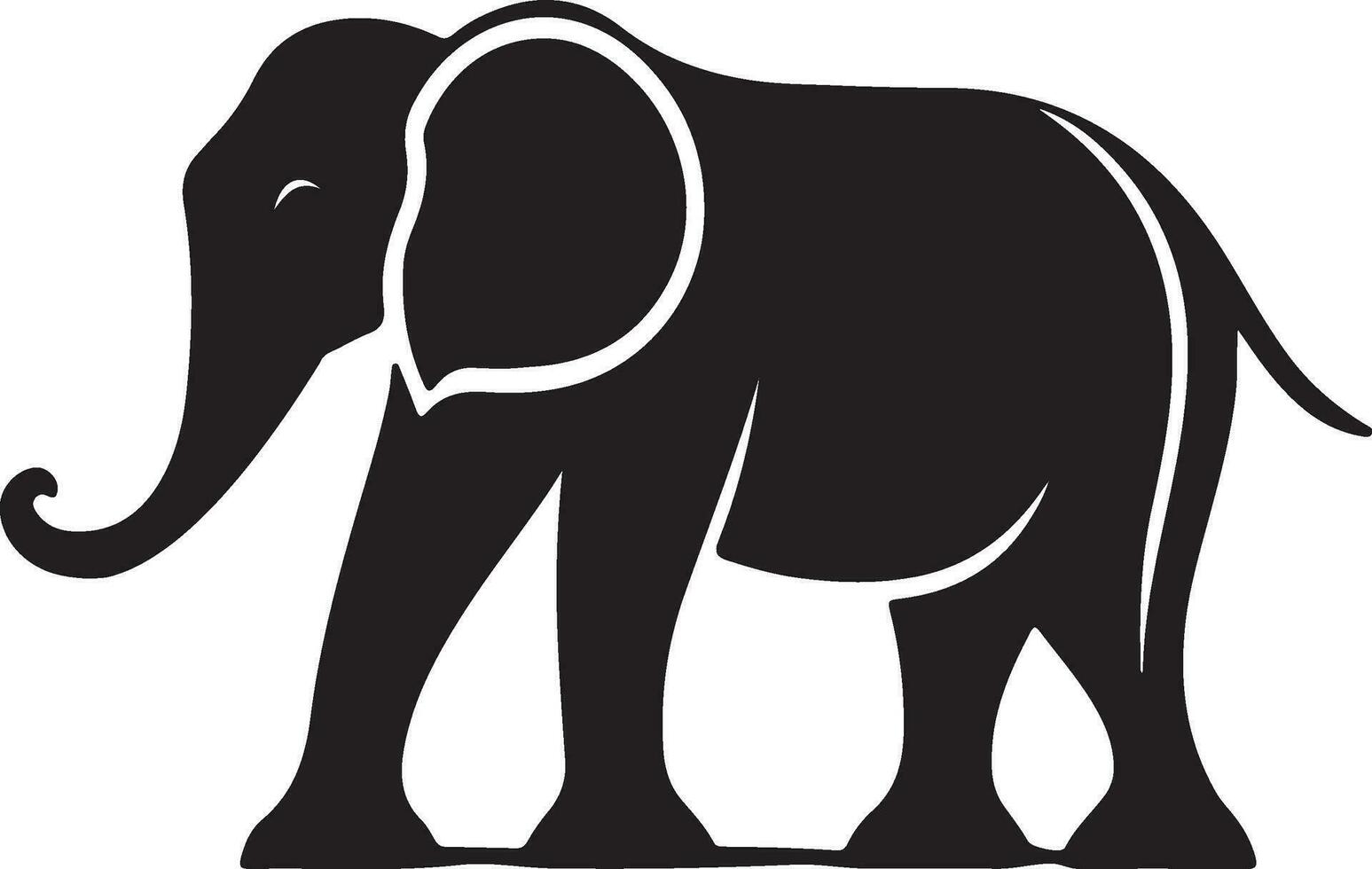 elephant silhouette vector