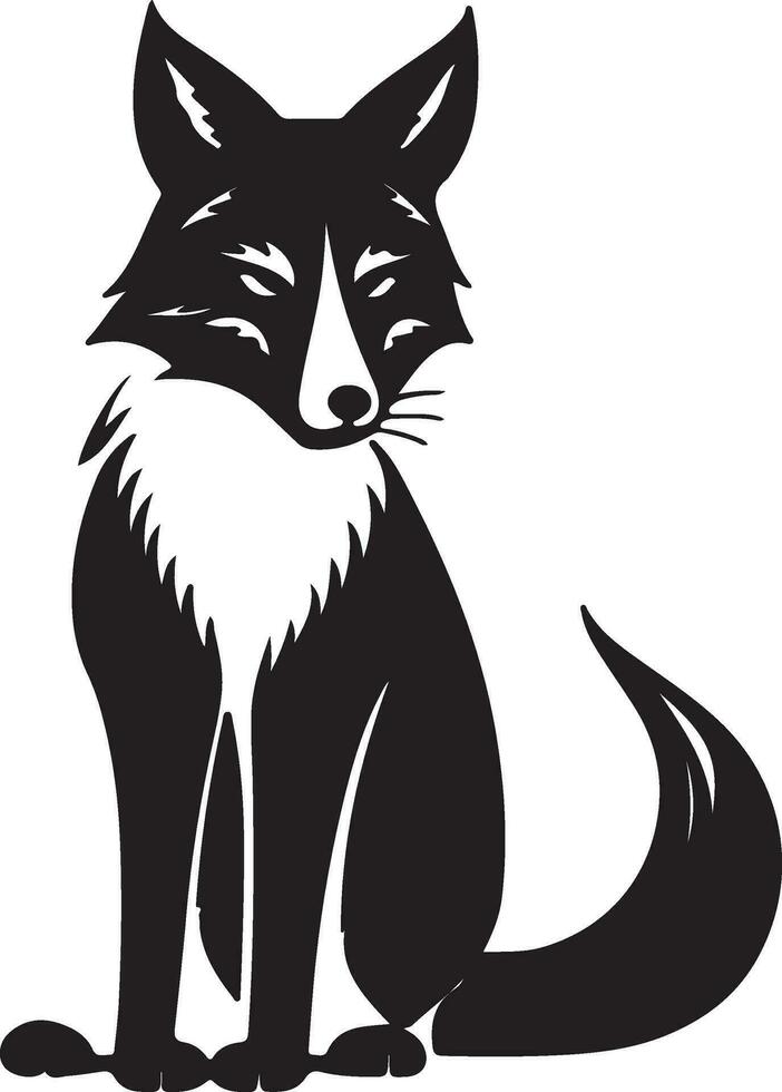 Fox vector art icon illustration