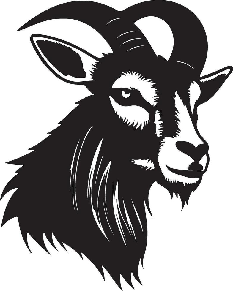 silhouette of a goat vector