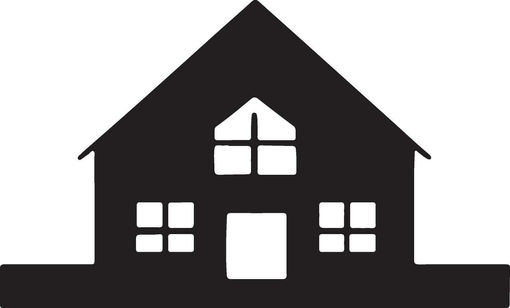 house vector art icon illustration