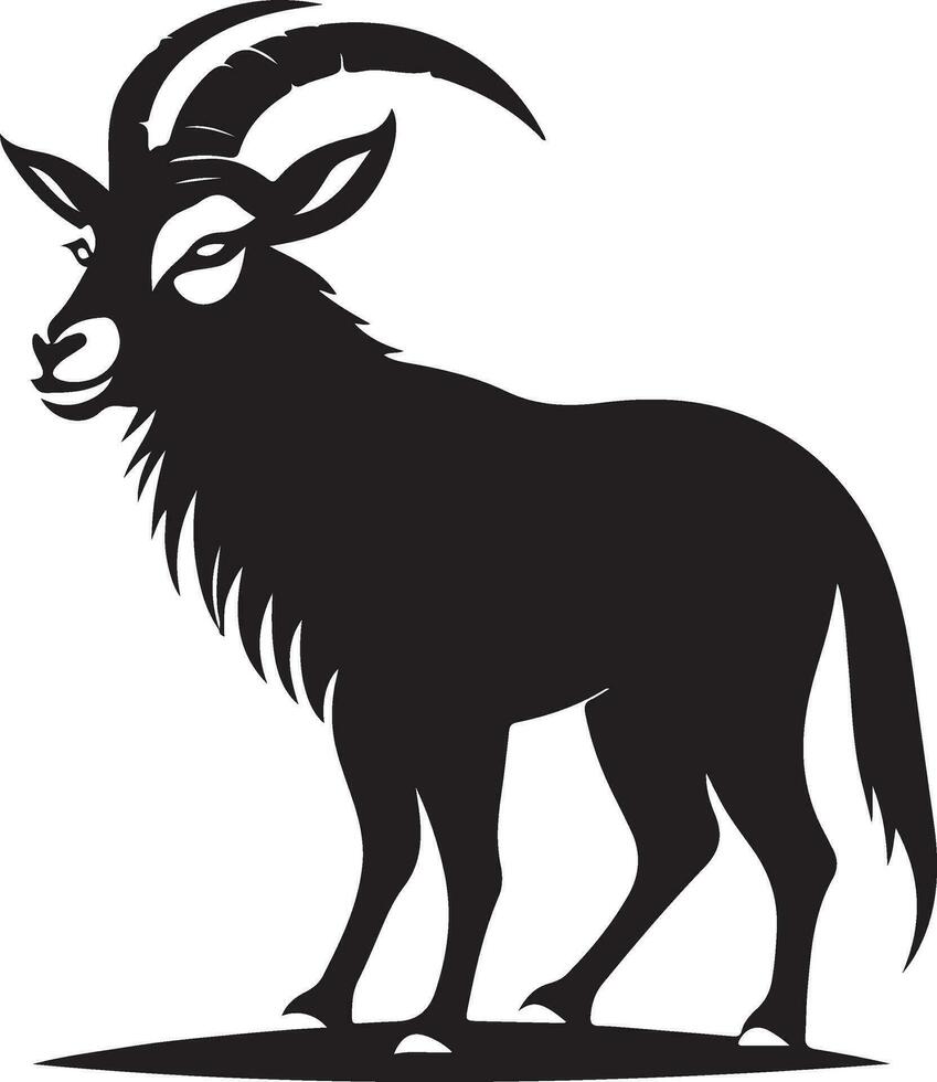 silhouette of a goat vector