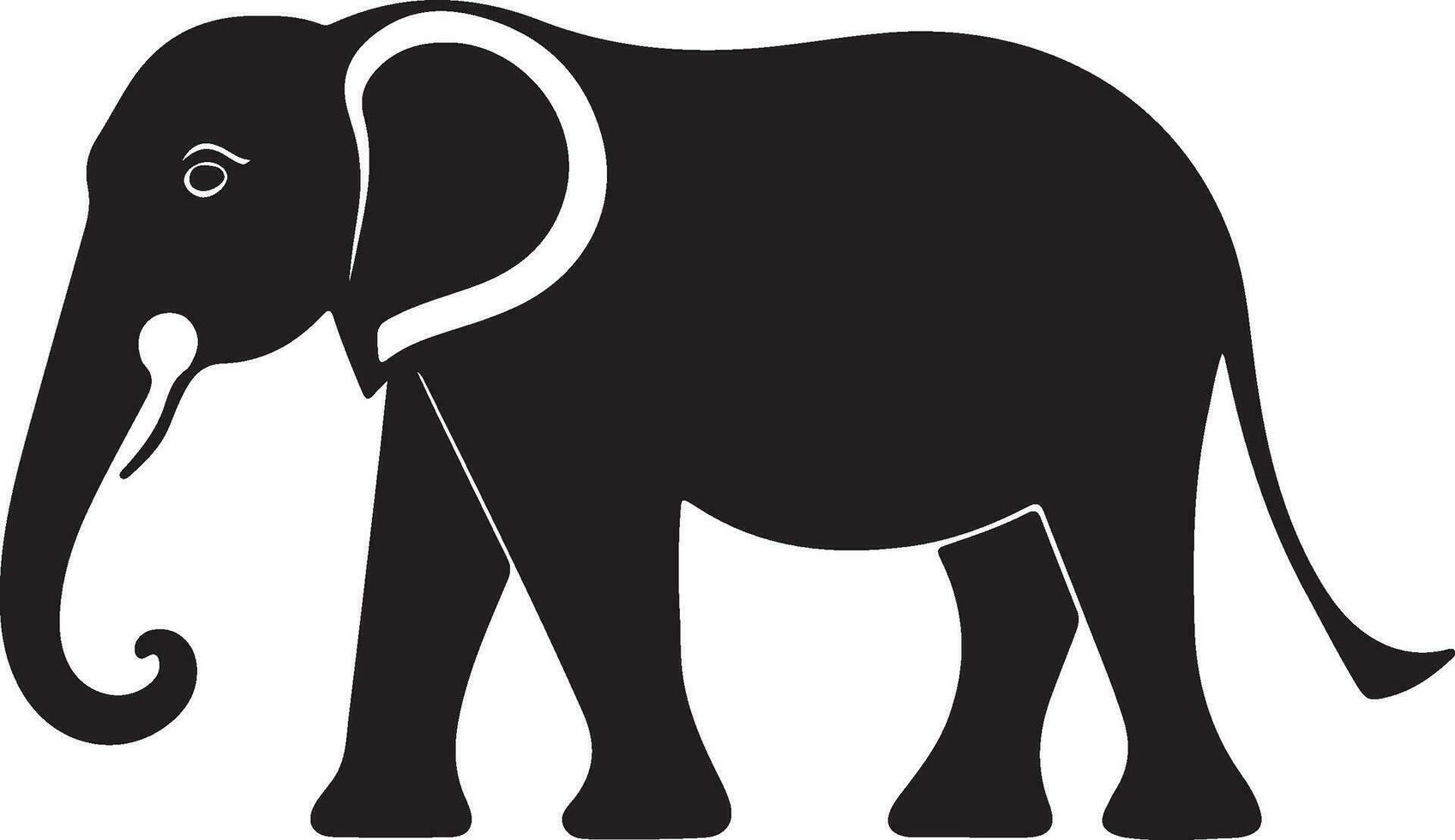 elephant isolated on white vector