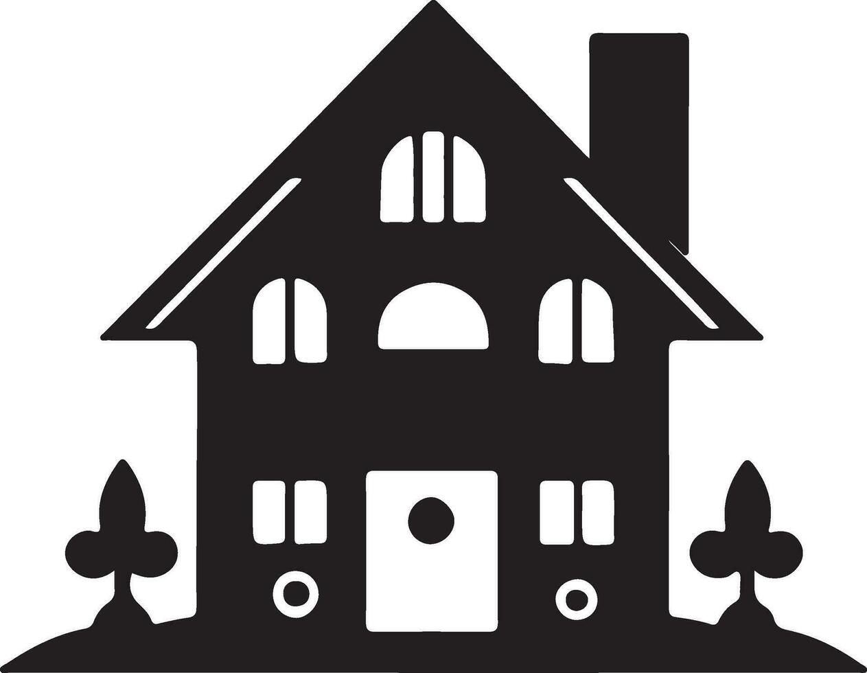 house vector art icon illustration