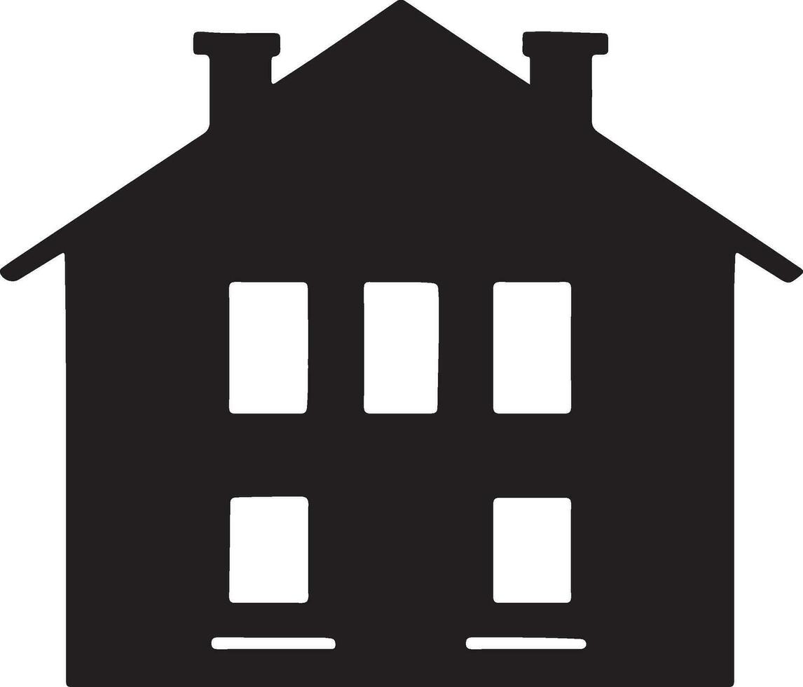 house vector art icon illustration