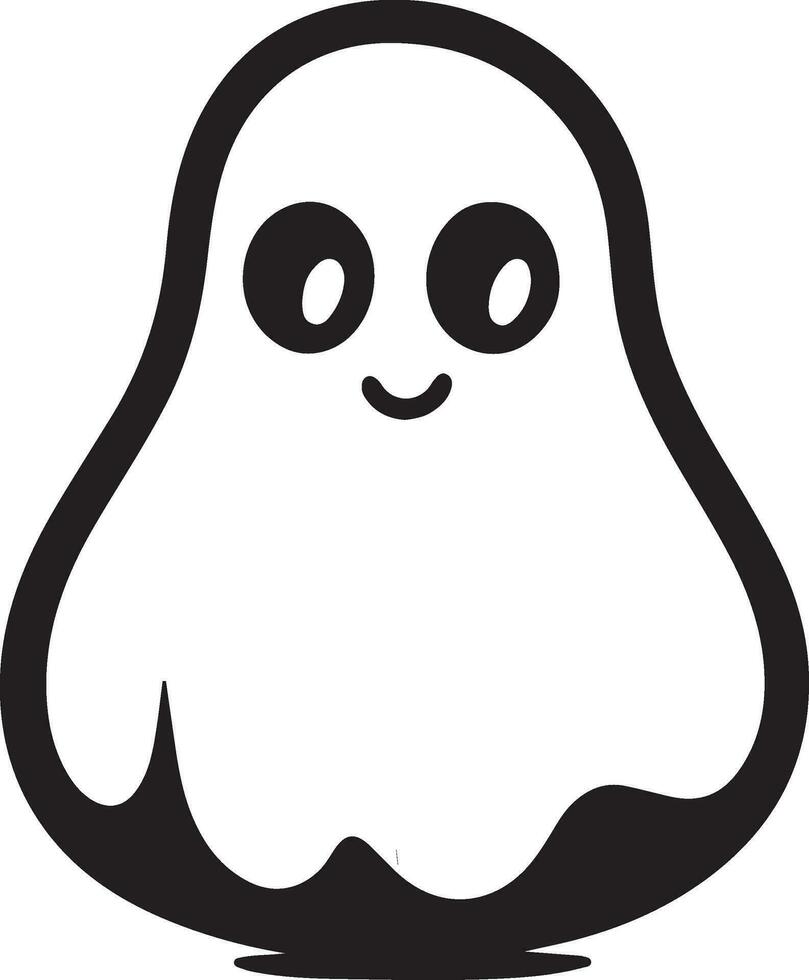 scary Halloween ghost vector