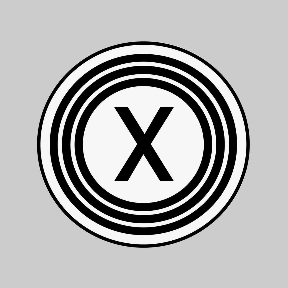 AI generated Ethical supply chain consultancy flat monochrome initial logo idea. Letters inside circles shape. Graphic design vector