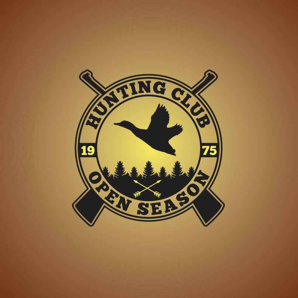 Hunting Logo Badge and Sticker vector