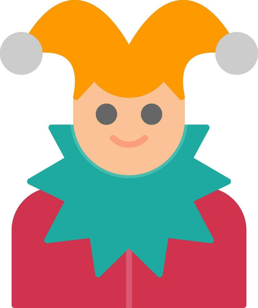 Jester Flat Icon vector