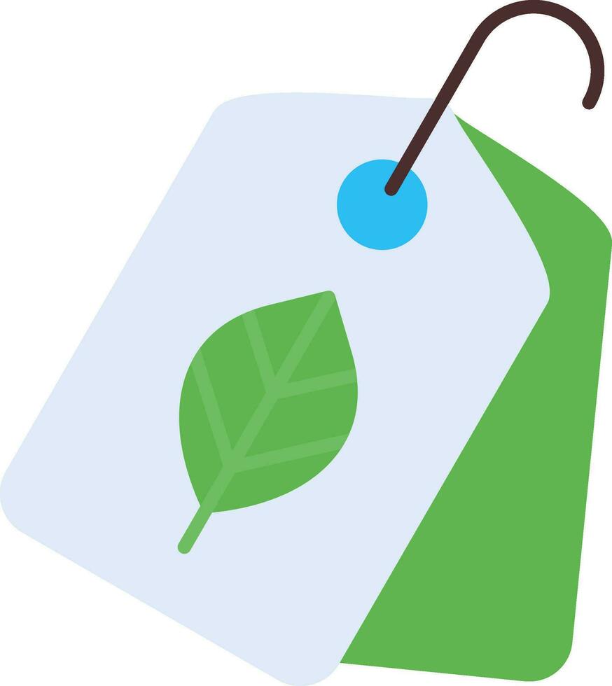 eco etiqueta plano icono vector