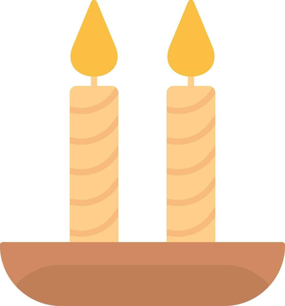 Candle Flat Icon vector